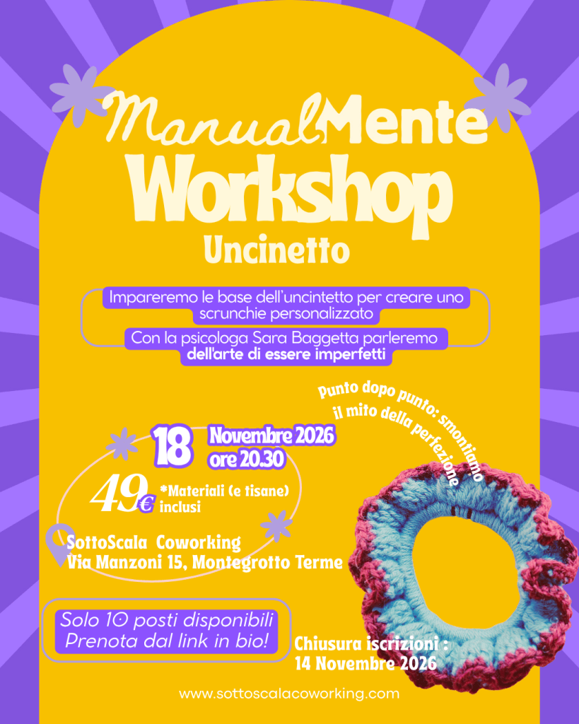 18 NOV | ManualMente : Uncinetto & L’elogio dell’imperfezione