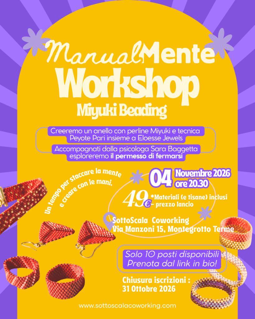 04 NOV | ManualMente : Miyuki Beading & Il permesso di fermarsi